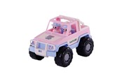Leksaksbil - Cavallino Toys - Cavallino Jeep Pink with 2 Toy Figures - 3502SF01