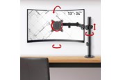 Monitorfäste - Barkan Monitor Arm - 1 Monitor13'- 34' - Black - M121T