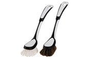 Rengöring - G.Funder Dishwashing brush with real clean hair. Handle in plastic and rubber. - 5701137000219