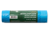 Rengöring - G.Funder Garbage bags with drawstring 30 liters blue - 5701137104306