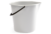 Rengöring - G.Funder Bucket 10 liters white Danish produced - 5701137195236