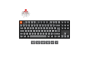 Tangentbord - Keychron K8 MAX QMK/VIA Wireless Tri-Mode - Super Red - Gaming Keyboard - Utan numpad - Nordisk - Svart - K8M-J1-BO