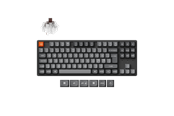 Tangentbord - Keychron K8 MAX QMK/VIA Wireless Tri-Mode - Super Brown - Gaming Keyboard - Utan numpad - Nordisk - Svart - K8M-J3-BO
