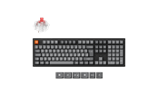 Tangentbord - Keychron K10 MAX QMK/VIA Wireless Tri-Mode - Super Red - Gaming Tangentbord - Nordisk - Svart - K10M-H1-BO