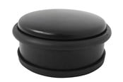 Fästen & gångjärn  - Home>it HOME It® dørstop til gulv Ø9.2 x 4.5 cm matsort / - 5708614131558