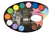 Kreativa spel - Creative Craft Group Color Barn - palette with 12 colors and pen - AR0502/GE