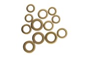 Fästen & gångjärn  - Home>it HOME It® hængselringe 14 x 8.2 x 2 mm 16.5 x 10 x 3 mm 19.50 x 11.5 x 3 mm 12 dele - 5708614207376