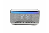DAB, Nätverk & Klockradio - DENVER CRQ-225 - FM Clock Radio - with Bluetooth function & wireless charging - Gray - FM - CRQ-225