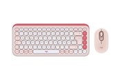 Tangentbord - Logitech POP Icon Combo - Tastatur & Mus set - Tysk - Vit - 920-013108