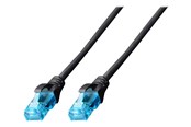 Nätverkskabel - DIGITUS patch cable - 3 m - black - Svart - 3m - DK-1511-030/BLACK