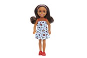 Dockor & Tillbehör - Barbie Chelsea Doll Wearing Removable Blue Dress With Brown Hair - HXM97