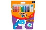 Skriv- och ritverktyg - BIC Kids Coloring & Erasing 10 + 2 free - 920295