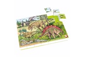 Pusselspel - Hubelino Block Puzzle Dinosaur World 35 pcs. Block - 410191