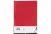 Konst- och hantverksmaterial - Creativ Company - Cardboard Red A4 220g 10 pcs. - 219013