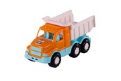 Leksaksbil - Cavallino Toys - Cavallino Safari Torpedo Tipper Truck Orange 26.5cm - 1831SF01