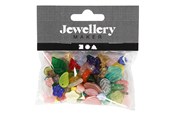 Kreativa spel - Creativ Company Glass Beads Various Leaves and Flowers 60 grams - 684260