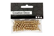 Kreativa spel - Creativ Company Beads Gold 100pcs. - 698121