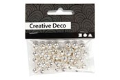 Kreativa spel - Creativ Company Beads Silver 50pcs. - 698241
