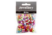 Kreativa spel - Creativ Company Round Letter Beads Various Colors 25 grams - 743074
