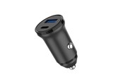 Mobile - Adapters & Chargers - GEAR 12/24V Car Charger 1xUSB-C + 1xUSB-A PD 30W + QC18.0W MAX - Black - 665142