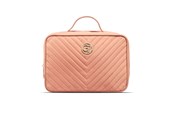 Annan personlig vård - Gillian Jones 2-Compartment Traincase - Coral Quilted Nylon - 10007-40