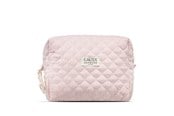 Annan personlig vård - Karen Large toiletry bag in pink checkered quilt - 10073-35