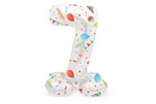 Leksaker - Folat BV Standing Foil Balloon Joyful Party Number 7 -72cm - 63967