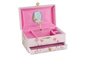 Träleksaker - Goki Music Box Ballerina Flowers Pink - 15566