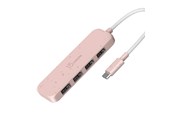 USB Hub - j5create JCH341ER - USB-C to 4-Port Type-A Hub USB Hub - USB 3.2 - 4 porte - Pink - JCH341ER-N