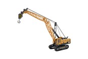 Leksaksbil - Toi-Toys - METAL Construction vehicle - crane truck with caterpillar tracks 1:55 - 21527A