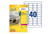 Papper, Fotopapper & Etiketter - Avery TripleBond Labels L6140 - labels - 800 label(s) - 25.4 x 45.7 mm - L6140-20