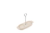 Kökstillbehör - Peugeot Linea Keramik tray with handle cream white - 44510