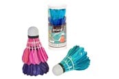 Utomhuslek - SportX Shuttle Feathers Colored in Tube 3 pcs. - 2004250