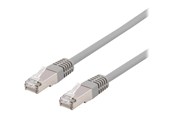 Nätverkskabel - Deltaco patch cable - 1 m - grey - Grå - 1meter - SFTP-61H