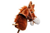 Babyleksaker - Playwood Wooden Hobby Horse with Sound Brown - PW2111