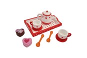 Träleksaker - Playwood Tea set Hearts/Dot - PW2171B
