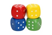 Träleksaker - Playwood Wooden Dice Set Large 4pcs. - RS469