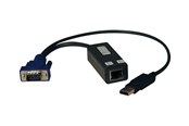 Repeatrar, förstärkare, broar och transceivers - Eaton Series USB Single Server Interface Unit Virtual Media KVM Switch HD15 USB RJ45 TAA - B078-101-USB-1