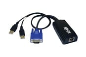KVM cable - Eaton Series USB (2) Server Interface Unit Virtual Media KVM Switch HD15 USB RJ45 - B078-101-USB2