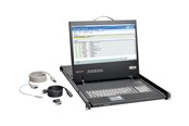 Skärm - 19" Eaton Series Rack Console 1URM DVI VGA for KVM Switch 19" LCD 1080p Rackmount TAA - B021-000-19-HD2