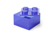 Barnrummet - LEGO Storage Brick 4 Top Lid Glitter Violet - 40090800