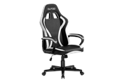 Gamingstol - DUTZO DASH Junior Gaming Stol - Svart / Vit - PU-skin - Upp till 110 kg - DGC-DASH-BW