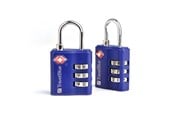 Säkerhetsutrustning & Arbetskläder - Travelblue 2 x TSA 3 Dial Combi Lock - 38