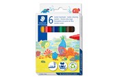 Skriv- och ritverktyg - Staedtler Fibre-tip Jumbo 6pcs wallet - 340 C6