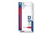 Skriv- och ritverktyg - Staedtler Ballpoint pen ball 4320 10 pcs M red - 4320 M-2