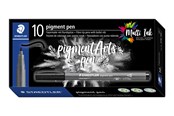 Skriv- och ritverktyg - Staedtler pigment pen intense black 10 pcs. - 376-99