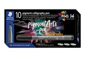 Skriv- och ritverktyg - Staedtler pigment calligraphy pen 10 pcs indigo - 375-36