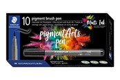 Skriv- och ritverktyg - Staedtler pigment brush pen 10 pcs turquoise - 371-35