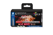 Skriv- och ritverktyg - Staedtler pigment brush pen Reds&Browns 6pcs - 371 C6-7