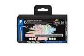 Skriv- och ritverktyg - Staedtler pigment brush pen Pastel Colou 6pcs - 371 C6-10